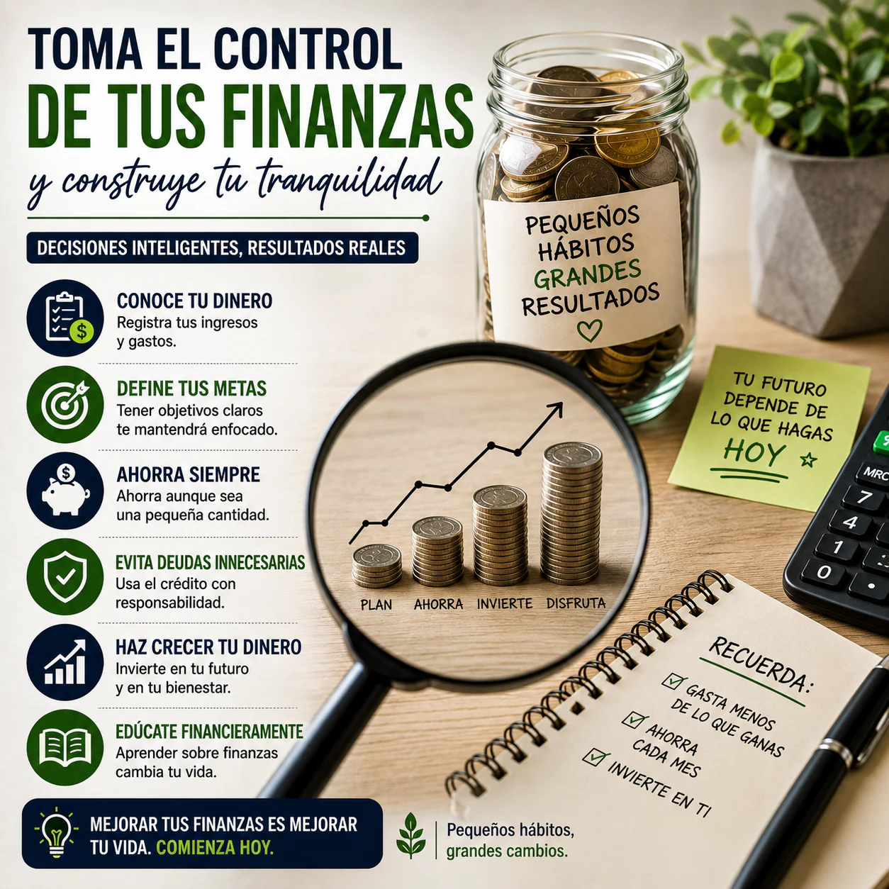 7 hábitos financieros que pueden ayudarte a mejorar tu economía